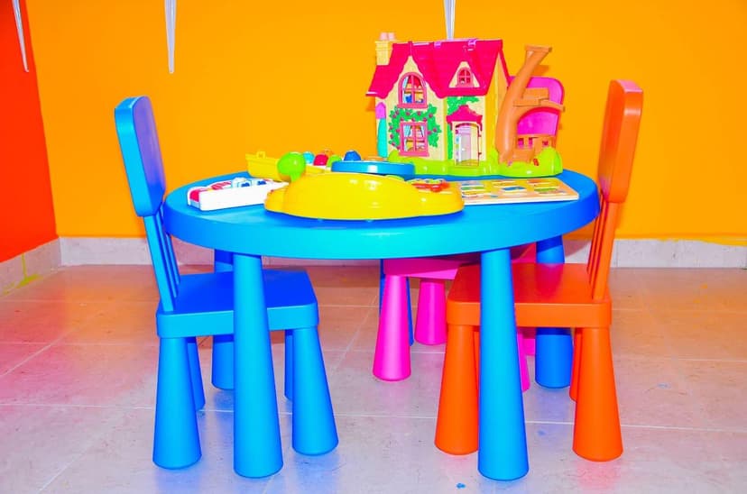 Colorful classroom with learning materials